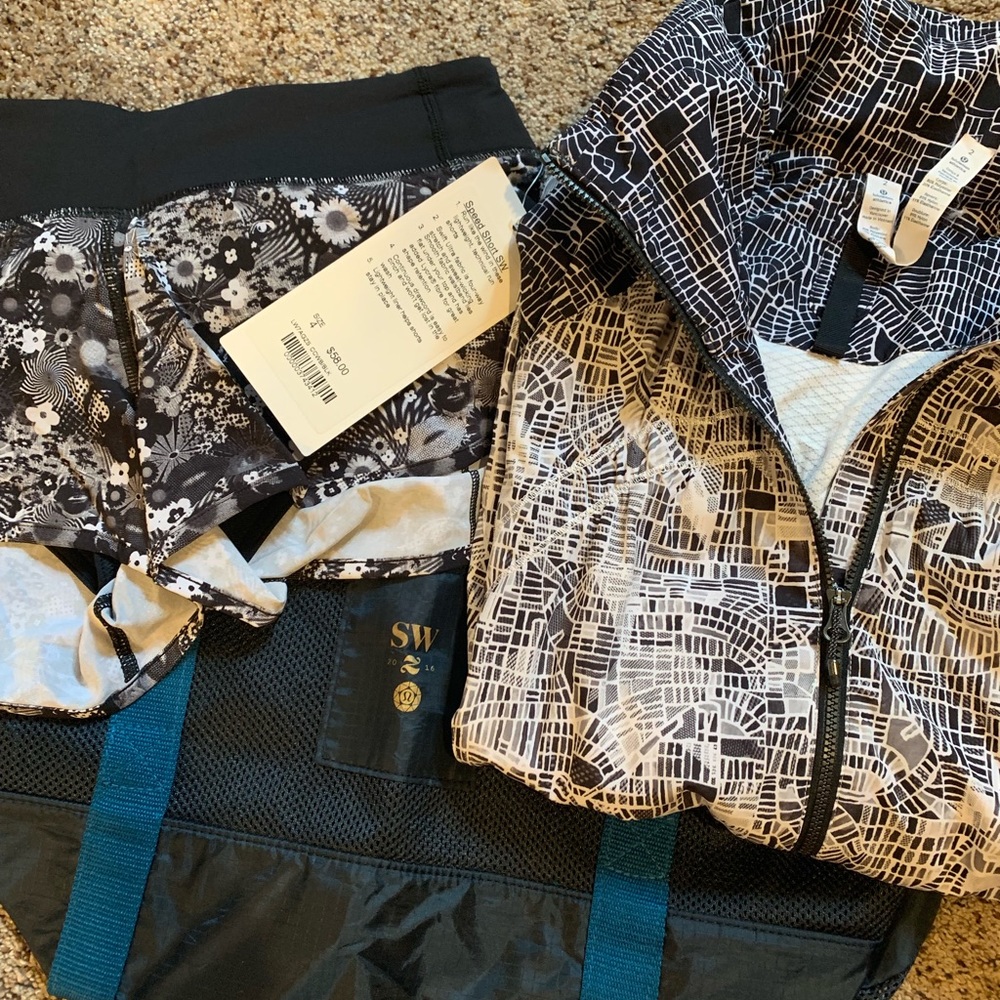 Lululemon seawheeze bundle size 2 and 4 plus bag